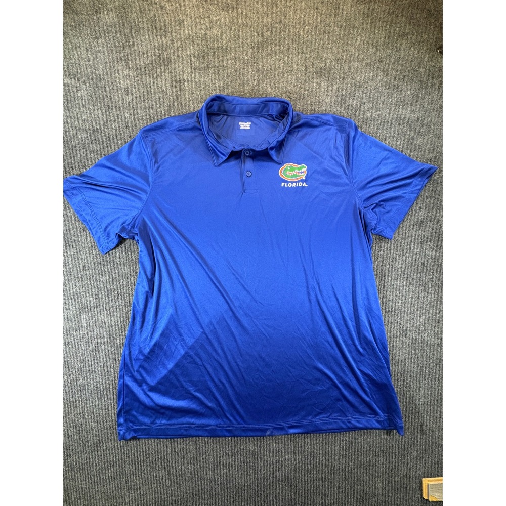 Captivating Florida Gators Mens 3XL Royal Blue Performance Polo Shirt NCAA Logo